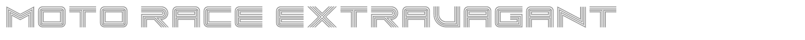 Moto Race font preview